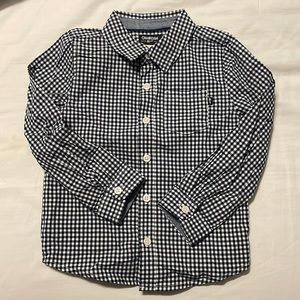 OshKosh, Blue & White Plaid, Dress Shirt